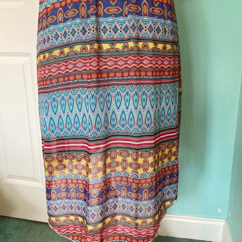 Love Reign Multicolored Geometric Pattern Sleevel… - image 2